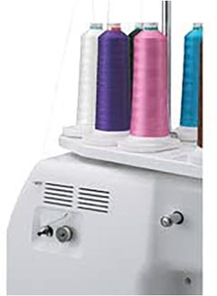 HappyJapan 7-Needle Single Head Computerized Embroidery Machine With 7” Touch Screen White  - Image 3