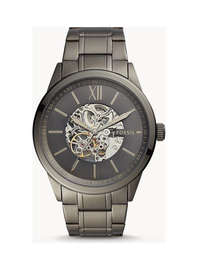 FOSSIL Men's Flynn Automatic Stainless Steel Wrist Watch - 48 mm - Gunmetal  - Image 1