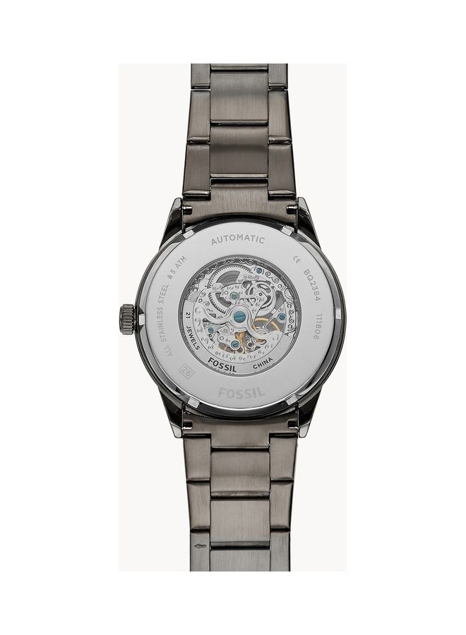 FOSSIL Men's Flynn Automatic Stainless Steel Wrist Watch - 48 mm - Gunmetal  - Image 3