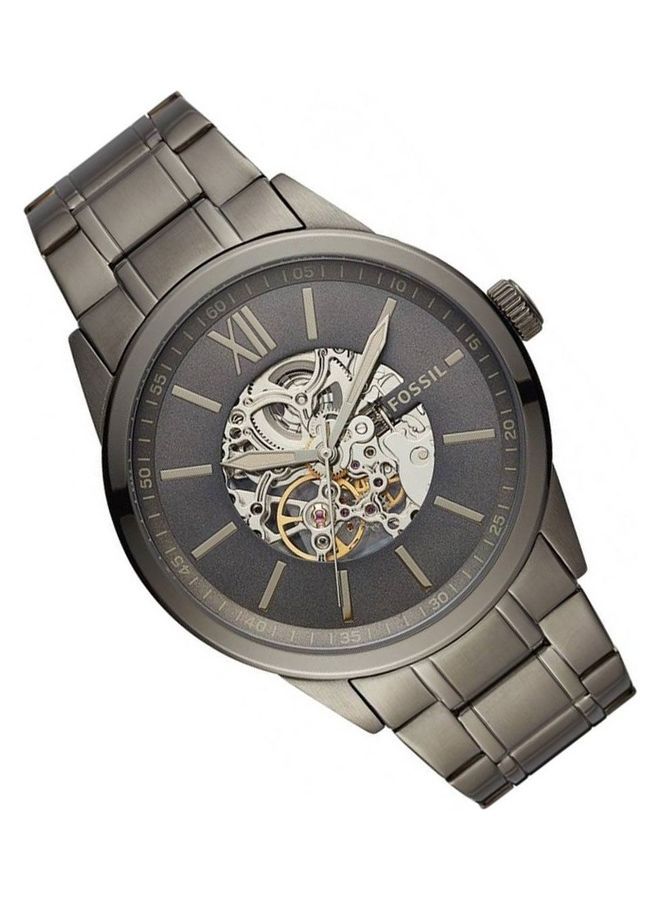 FOSSIL Men's Flynn Automatic Stainless Steel Wrist Watch - 48 mm - Gunmetal  - Image 4