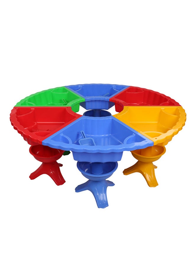 شيانغ يو 6-Piece Children's Game Table Chair Set Multicolour 150x55cm  - Image 1