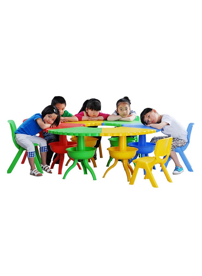 شيانغ يو 6-Piece Children's Game Table Chair Set Multicolour 126.5x50cm  - Image 2