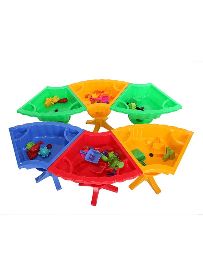 شيانغ يو 6-Piece Children's Game Table Chair Set Multicolour 150x55cm  - Image 2