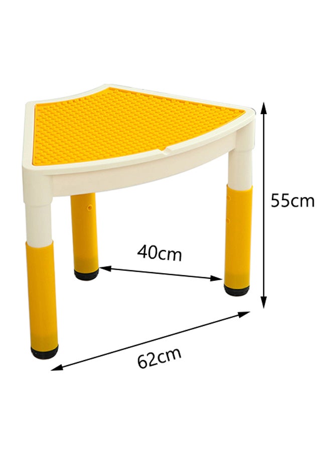 XIANGYU Children's Game Table Yellow/White 40x62x55cm  - Image 5