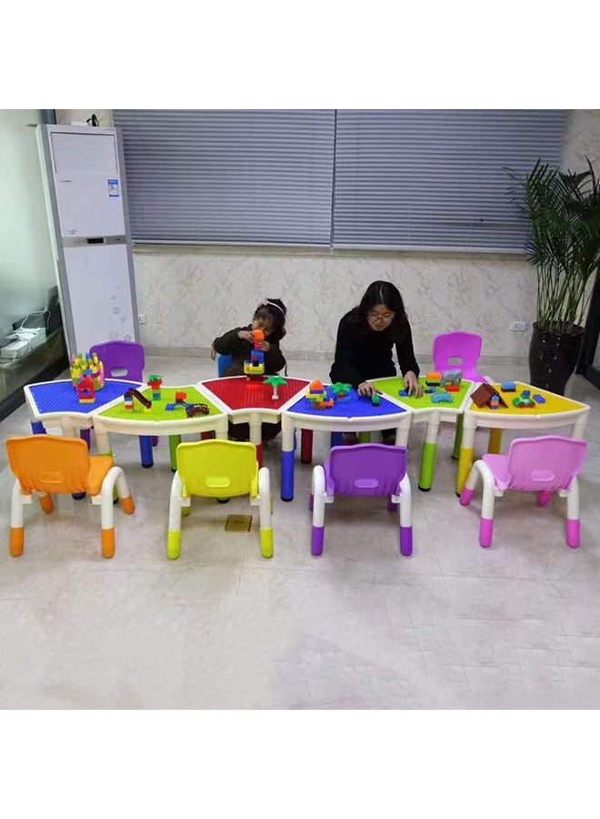 XIANGYU Children's Game Table Yellow/White 40x62x55cm  - Image 3