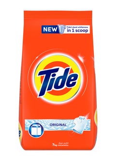 Tide Laundry Powder Detergent, Original Scent White 7kg  - Image 1