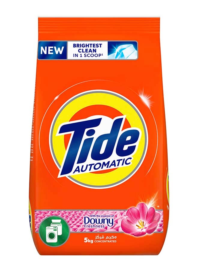 تايد مسحوق غسيل أوتوماتيكي، داوني انتعاش أبيض، 5 كجم أبيض 5كيلوجرام - Image 1