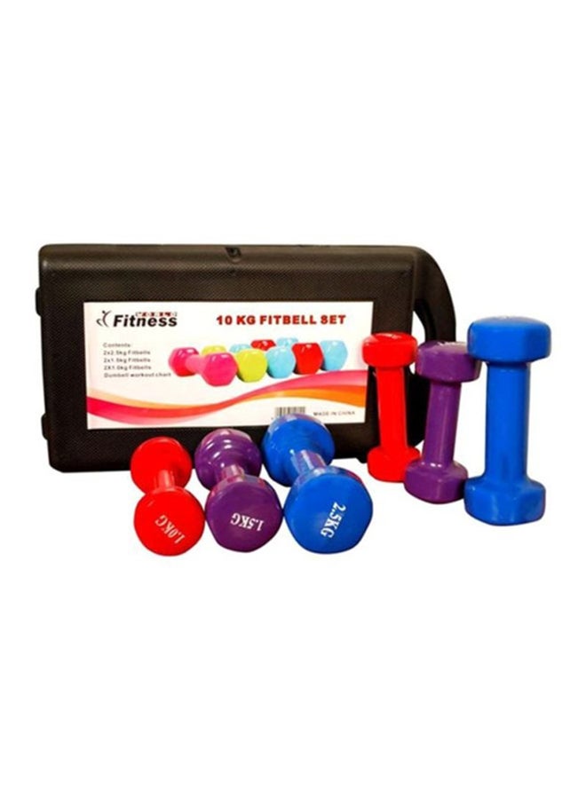 Fitness World 3-Pair Dumbell Set 10kg 10kg  - Image 2