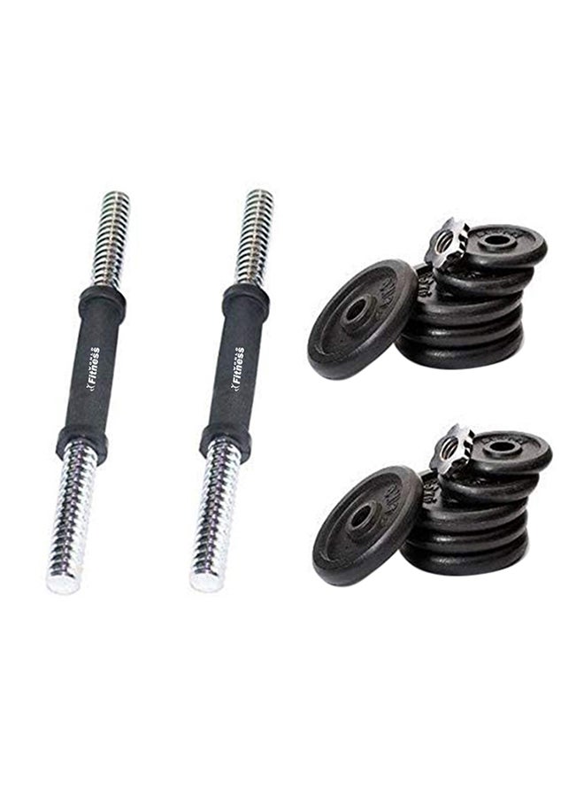 Fitness World Integrated Weight Dumbbell Set 15 kg 15kg 15kg  - Image 1