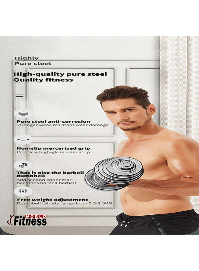 Chrome Dumbbell Set 20kg 20kg