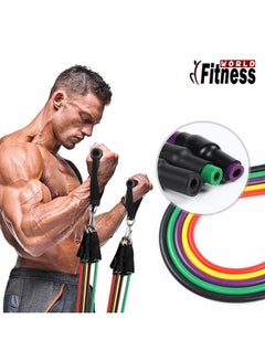 Fitness World 11-Piece Resistance Band Set 22.3 x 20.1 x 10.9cm  - Image 4