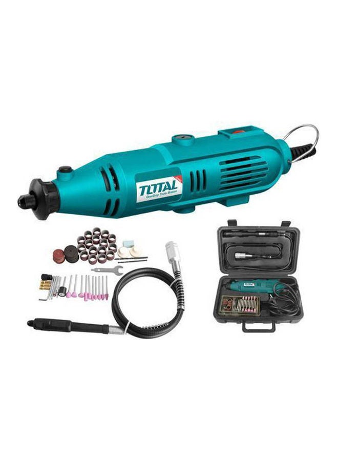 TOTAL - TG501032  Mini Drill Set With Accessories - 6 Speed - 130W - 100 Pcs Blue - Image 1