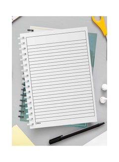 LOWHA Spiral 60 Sheets Notebook Watercolor With Quote for School Or Business Notes Blue/Green/Gold  - Image 3