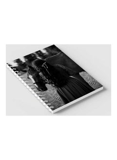 LOWHA Spiral 60 Sheets Notebook Horse And Girl for School Or Business Notes Grey/Black  - Image 2