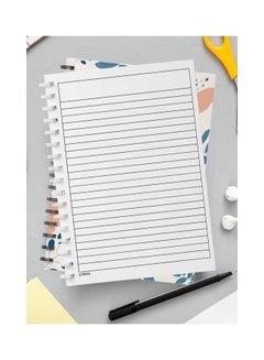 LOWHA Spiral 60 Sheets Notebook Arabic Quote for School Or Business Notes White/Blue/Pink  - Image 3