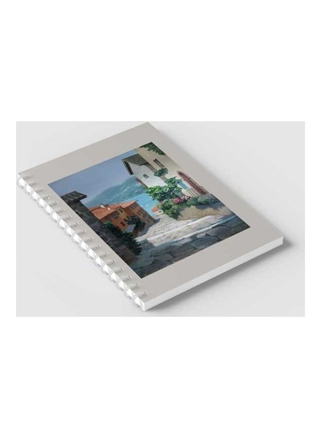 LOWHA Spiral 60 Sheets Notebook Home Sea Mountain for School Or Business Notes Multicolour - Image 2