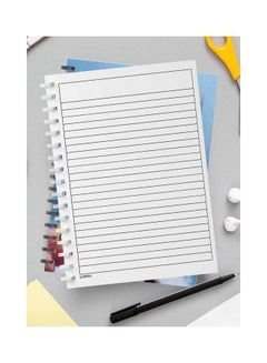 LOWHA Spiral 60 Sheets Notebook Girl With Sky for School Or Business Notes Blue/White/Gold/Black  - Image 3