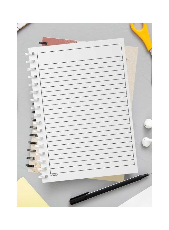 LOWHA Spiral 60 Sheets Notebook Need A Little Crazy for School Or Business Notes Pink/Black  - Image 3