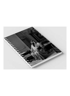 LOWHA Spiral 60 Sheets Notebook Mohammad Bin Salman for School Or Business Notes Black/Grey  - Image 2