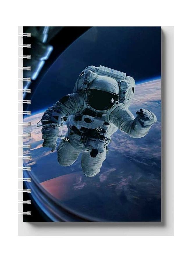 Spiral 60 Sheets Notebook Astronaut 2 for School Or Business Notes Blue/White - v1642604086/N52453570A_1