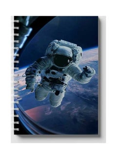 LOWHA Spiral 60 Sheets Notebook Astronaut 2 for School Or Business Notes Blue/White  - Image 1