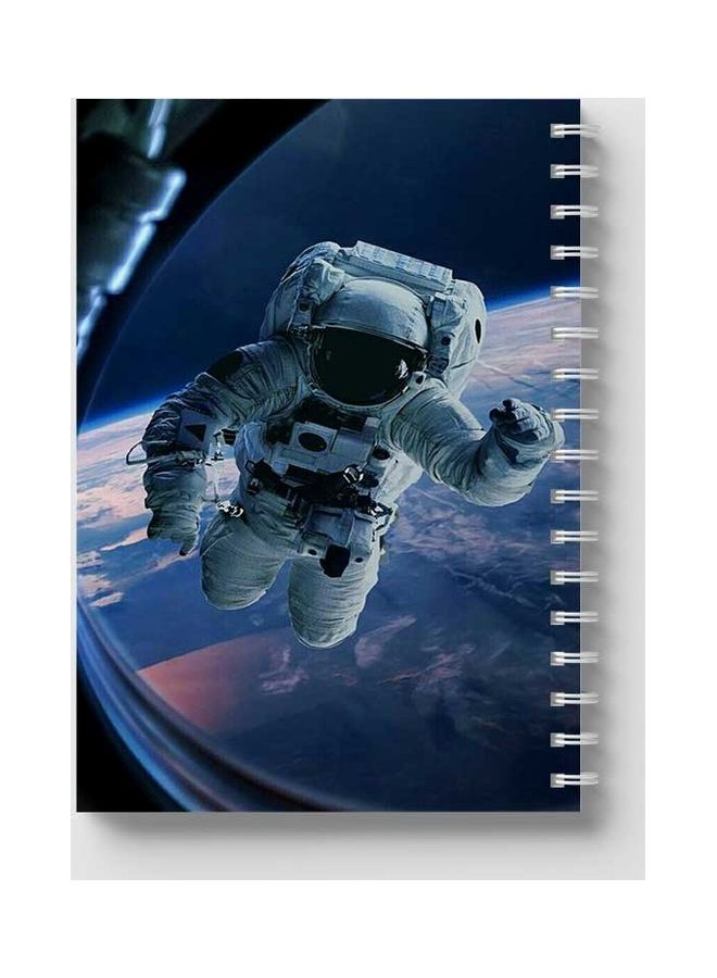 Spiral 60 Sheets Notebook Astronaut 2 for School Or Business Notes Blue/White - v1642604088/N52453570A_5