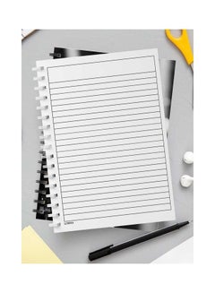 LOWHA Spiral 60 Sheets Notebook King Abadi for School Or Business Notes Black/Grey/White  - Image 3