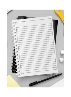 LOWHA Spiral 60 Sheets Notebook Your Eyes for School Or Business Notes Black/Grey/White  - Image 3