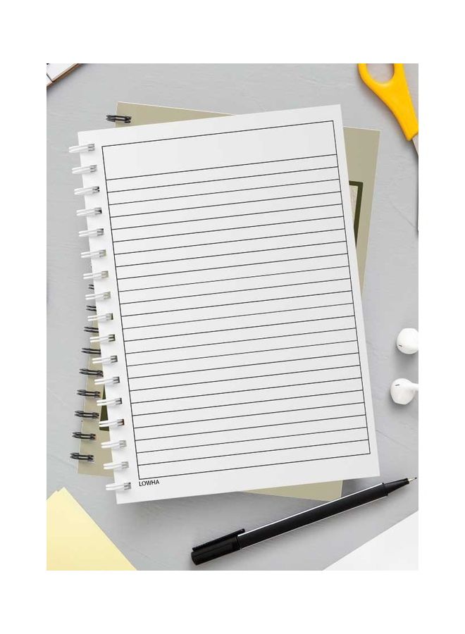 لوحة دفتر ملاحظات بسلك حلزوني يحتوي على 60 ورقة بتصميم اقتباس مع فتاة مناسب لتدوين ملاحظات المدرسة أو العمل متعدد الألوان - Image 3