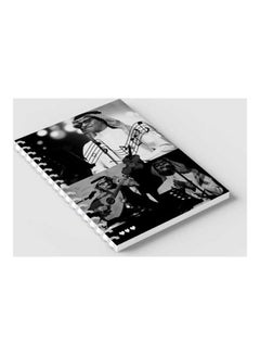 LOWHA Spiral 60 Sheets Notebook Rabeh Sager  for School Or Business Notes Black/Grey/White  - Image 2