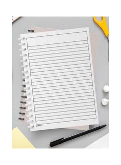 LOWHA Spiral 60 Sheets Notebook Painted Girl for School Or Business Notes Pink/Off White  - Image 3