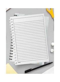 LOWHA Spiral 60 Sheets Notebook Go In The Direction Of Your Dreams for School Or Business Notes White/Gold  - Image 3
