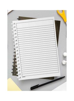 LOWHA Spiral 60 Sheets Notebook Flower With Quote for School Or Business Notes Brown/White  - Image 3