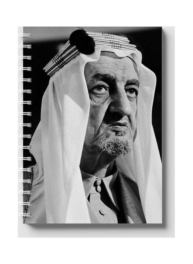 LOWHA - Spiral 60 Sheets Notebook King for School Or Business Notes Black/Grey/White - Image 1