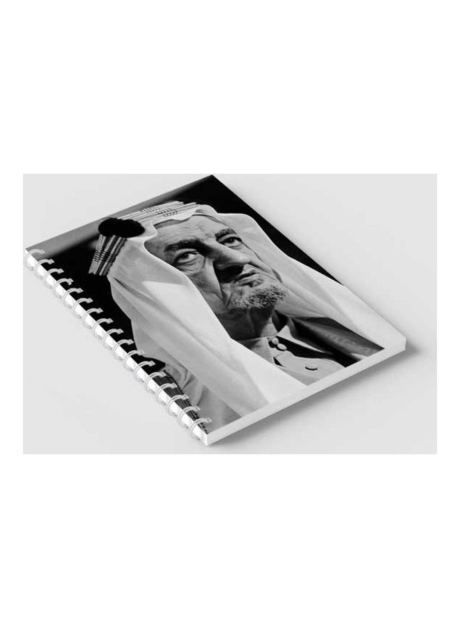 LOWHA - Spiral 60 Sheets Notebook King for School Or Business Notes Black/Grey/White - Image 1