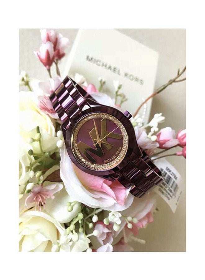 Women's Stainless Steel Clasp Analog Watch  MK3764