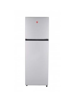 300 Liters Double Door Refrigerator, 2 Glass Shelves, 3 Bottle Storage Racks, Reversible Door, Frost Free Fridge, Steel Finish, Led Lights 0 kW HTR-H300-S silver