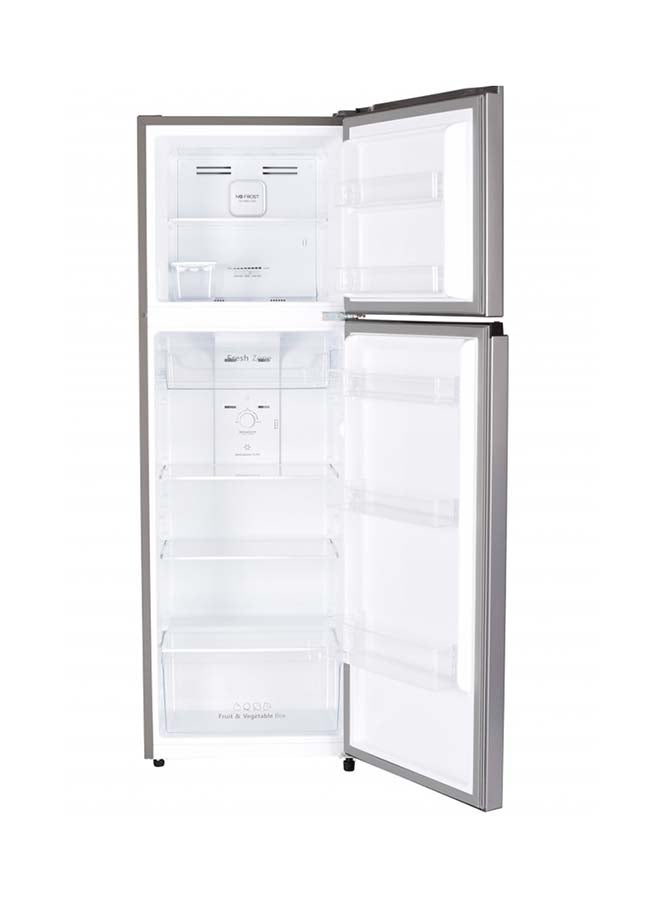 HOOVER - 300 Liters Double Door Refrigerator, 2 Glass Shelves, 3 Bottle Storage Racks, Reversible Door, Frost Free Fridge, Steel Finish, Led Lights 0 kW HTR-H300-S silver - Image 1