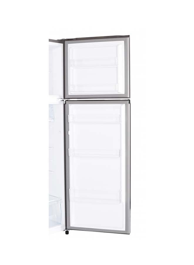 HOOVER - 300 Liters Double Door Refrigerator, 2 Glass Shelves, 3 Bottle Storage Racks, Reversible Door, Frost Free Fridge, Steel Finish, Led Lights 0 kW HTR-H300-S silver - Image 1