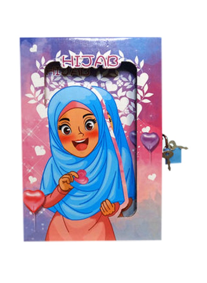 شاربدو A5 Muslim Girl A5 Hard Box Lockbook Multicolour - Image 1