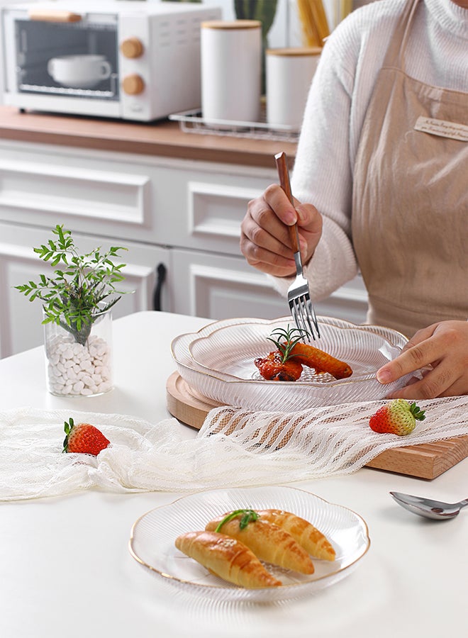 شور طقم أطباق زجاجية مكون من 3 قطع شفاف شفاف - Image 4