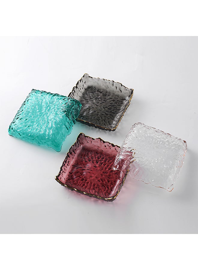 شور طبق مربع مكون من 4 قطع متعدد الألوان 15.5 × 2.9 سم - Image 2