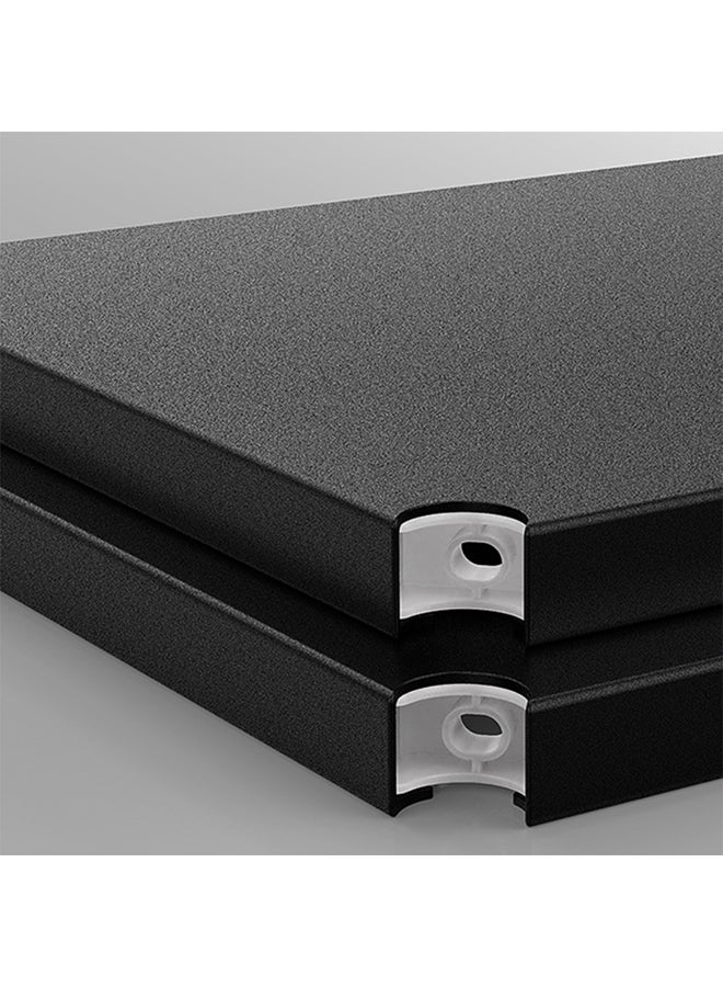 Sharpdo 5-Compartment Storage Rack Black 50x35x152cm - Image 5