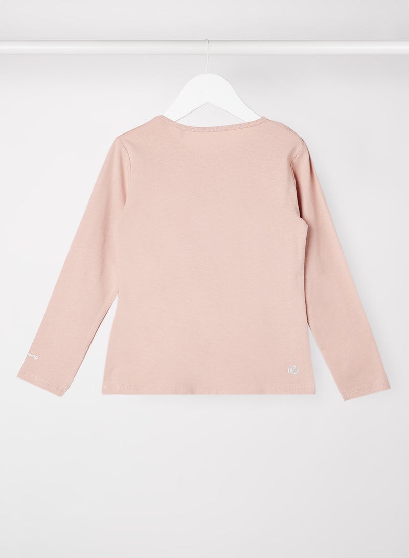 Pepe Jeans LONDON Kids/Teen Star Logo T-Shirt Nude - Image 2