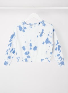 Pepe Jeans LONDON Kids/Teen Tie-Dye Sweatshirt Blue  - Image 1