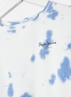 Pepe Jeans LONDON Kids/Teen Tie-Dye Sweatshirt Blue  - Image 3