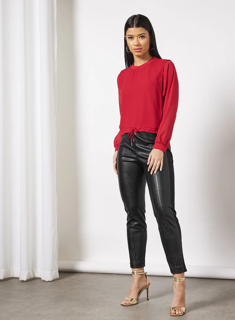 Pepe Jeans LONDON Gisela Solid Top Red