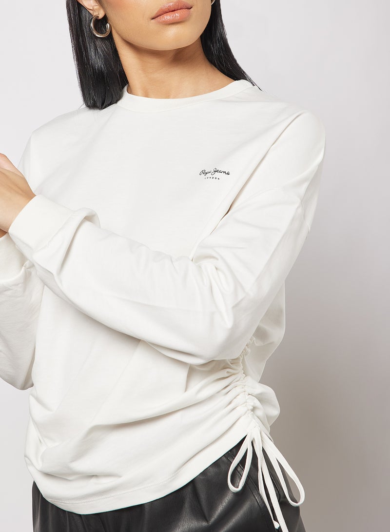 Pepe Jeans LONDON - Polly Solid Sweatshirt White - Image 1