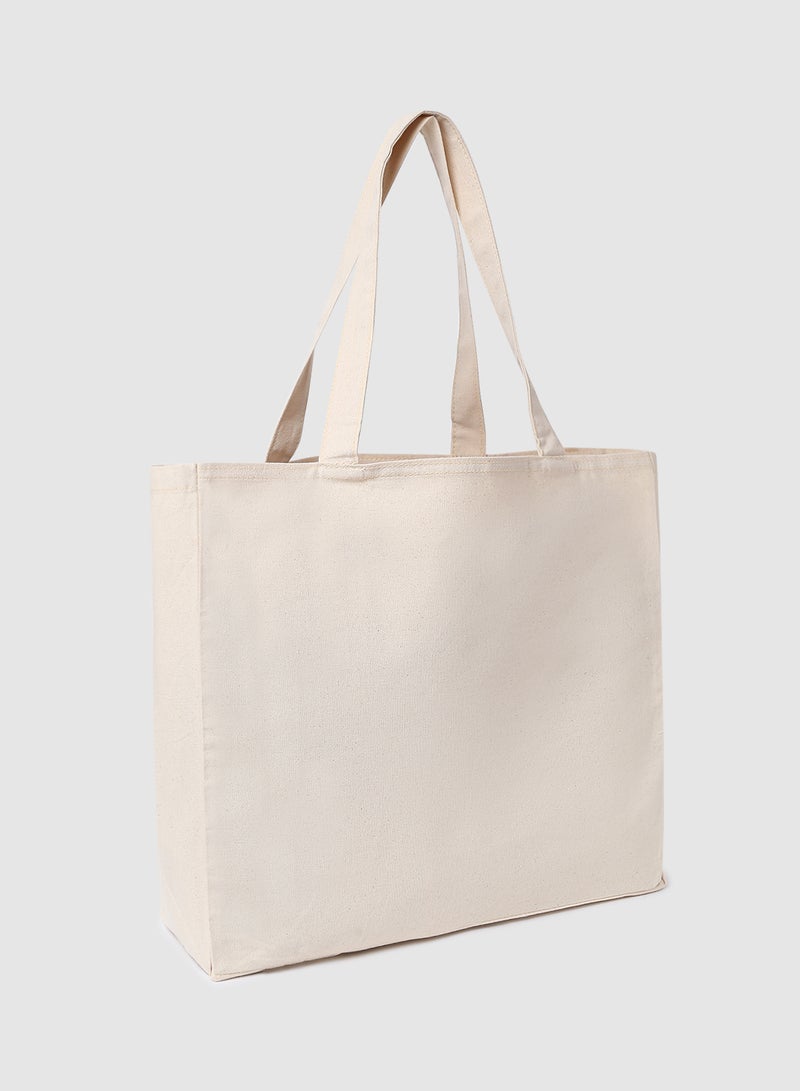 Amal - Camel Print Canvas Shopping And Grocery Bag Color Shade May Vary Blue - Image 1