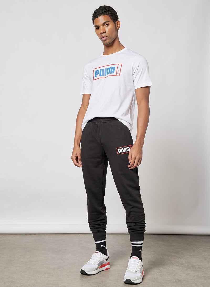PUMA - Logo Graphic Joggers Black - Image 1